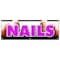 Signmission NAILS BANNER SIGN nail salon manicure spa signs manicurist hair beauty B-72 Nails - alternate 1